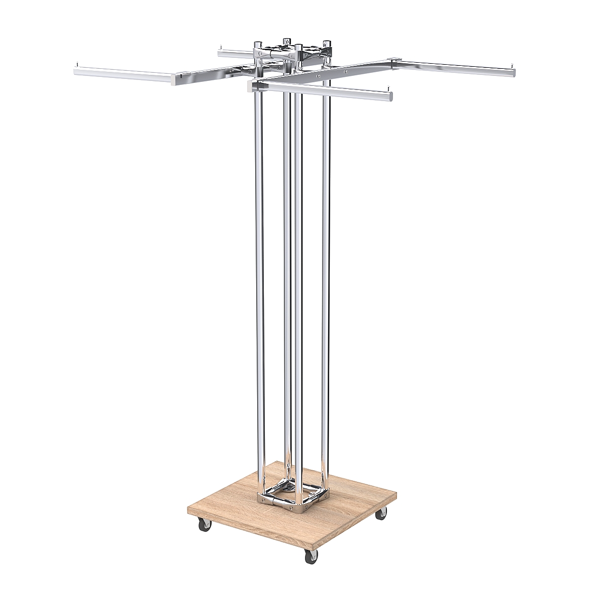 Торговое вешало для одежды двустороннее КОНТУР №K1-1Ц-КПХ Дуб Сонома