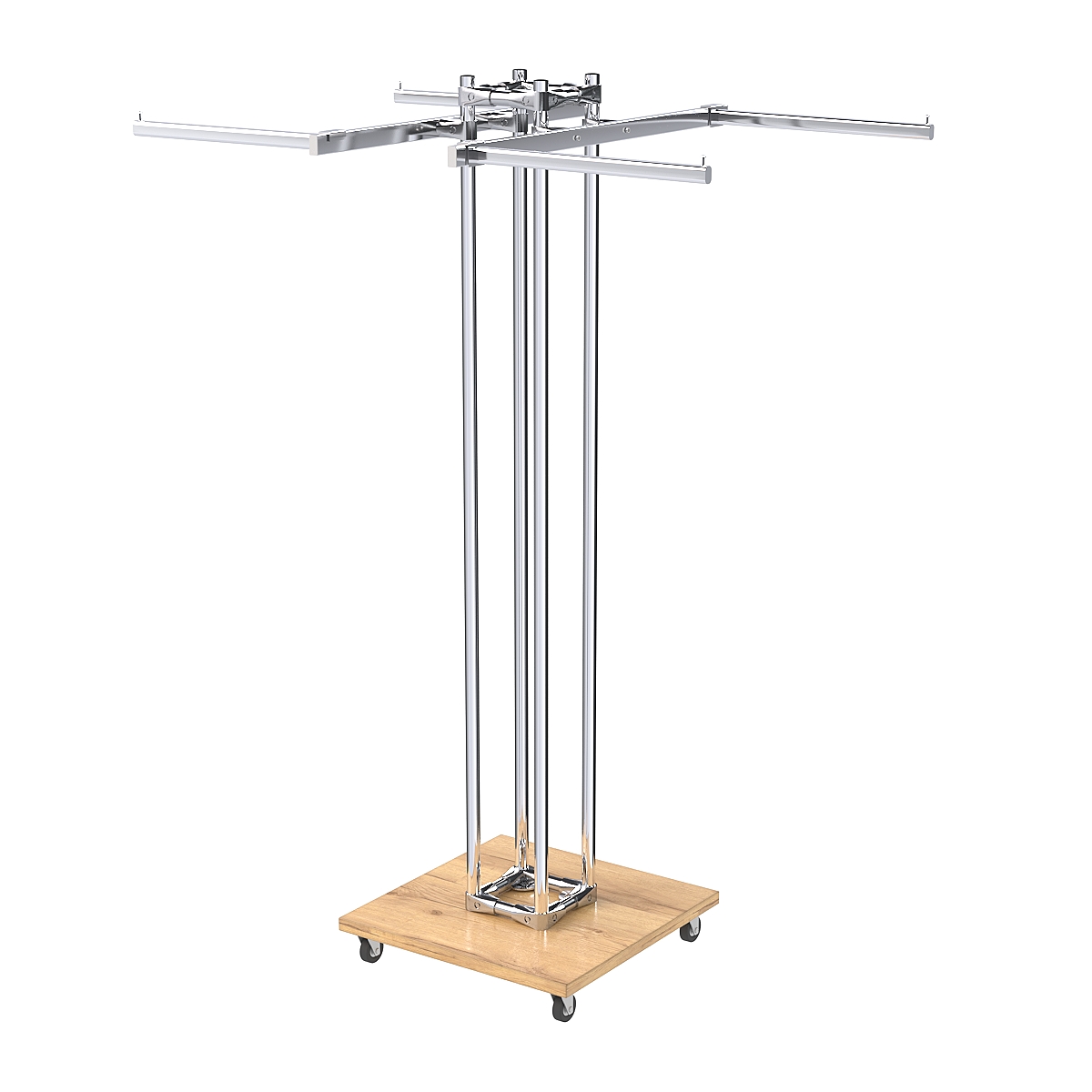 Торговое вешало для одежды двустороннее КОНТУР №K1-1Ц-КПХ Дуб Золотистый