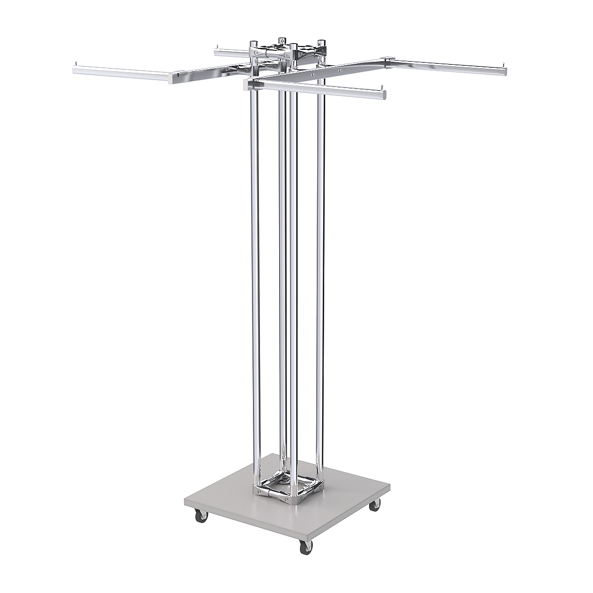 Торговое вешало для одежды двустороннее КОНТУР №K1-1Ц-КПХ Серый