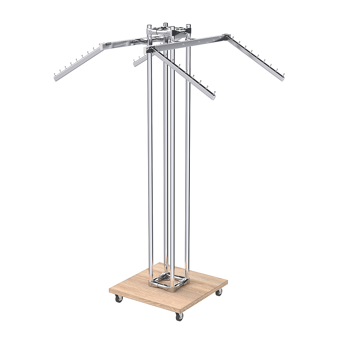 Торговое вешало для одежды под торцевую вывеску КОНТУР №K1-8Ц-КНХ Дуб Сонома