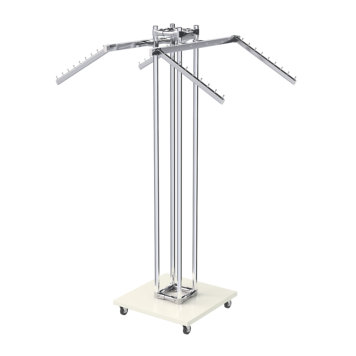 Торговое вешало для одежды под торцевую вывеску КОНТУР №K1-8Ц-КНХ Белый