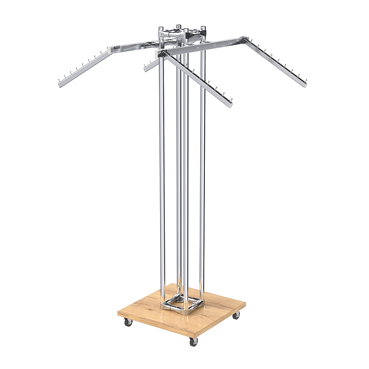 Торговое вешало для одежды под торцевую вывеску КОНТУР №K1-8Ц-КНХ Дуб Золотистый