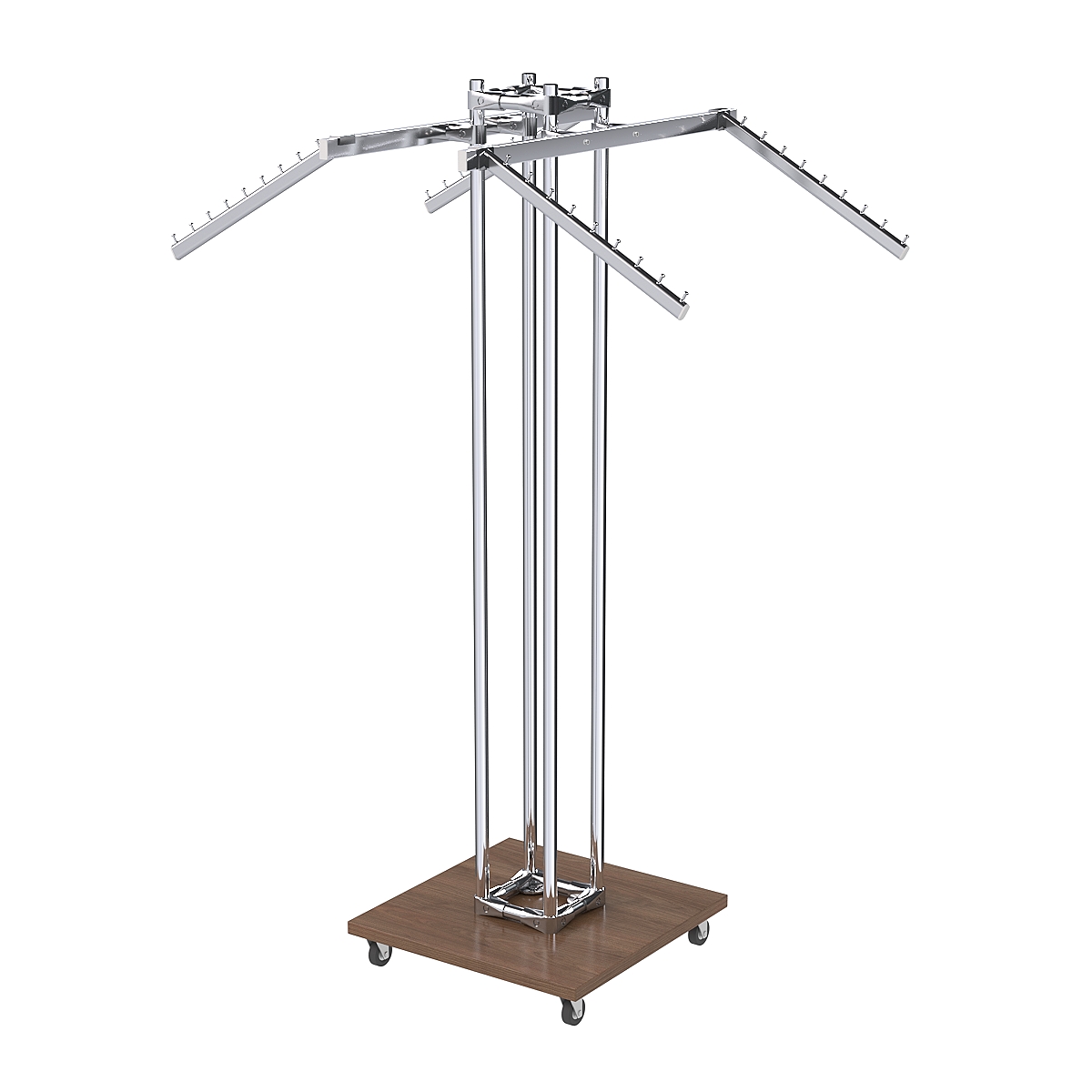 Торговое вешало для одежды под торцевую вывеску КОНТУР №K1-8Ц-КНХ Орех