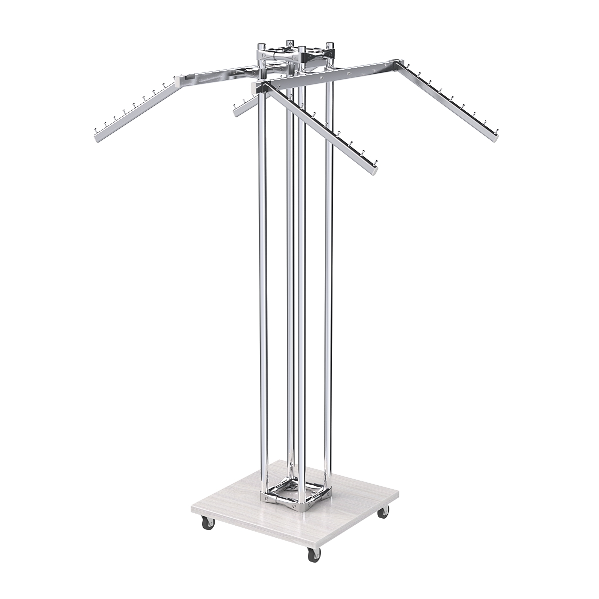 Торговое вешало для одежды под торцевую вывеску КОНТУР №K1-8Ц-КНХ Ясень Анкор светлый - U31104