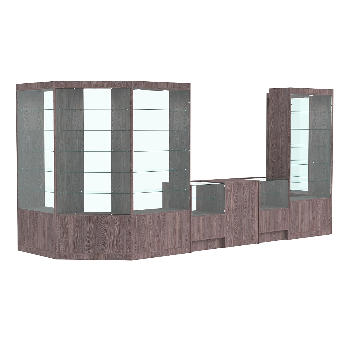 Павильон №12 из ДСП Ясень Анкор темный