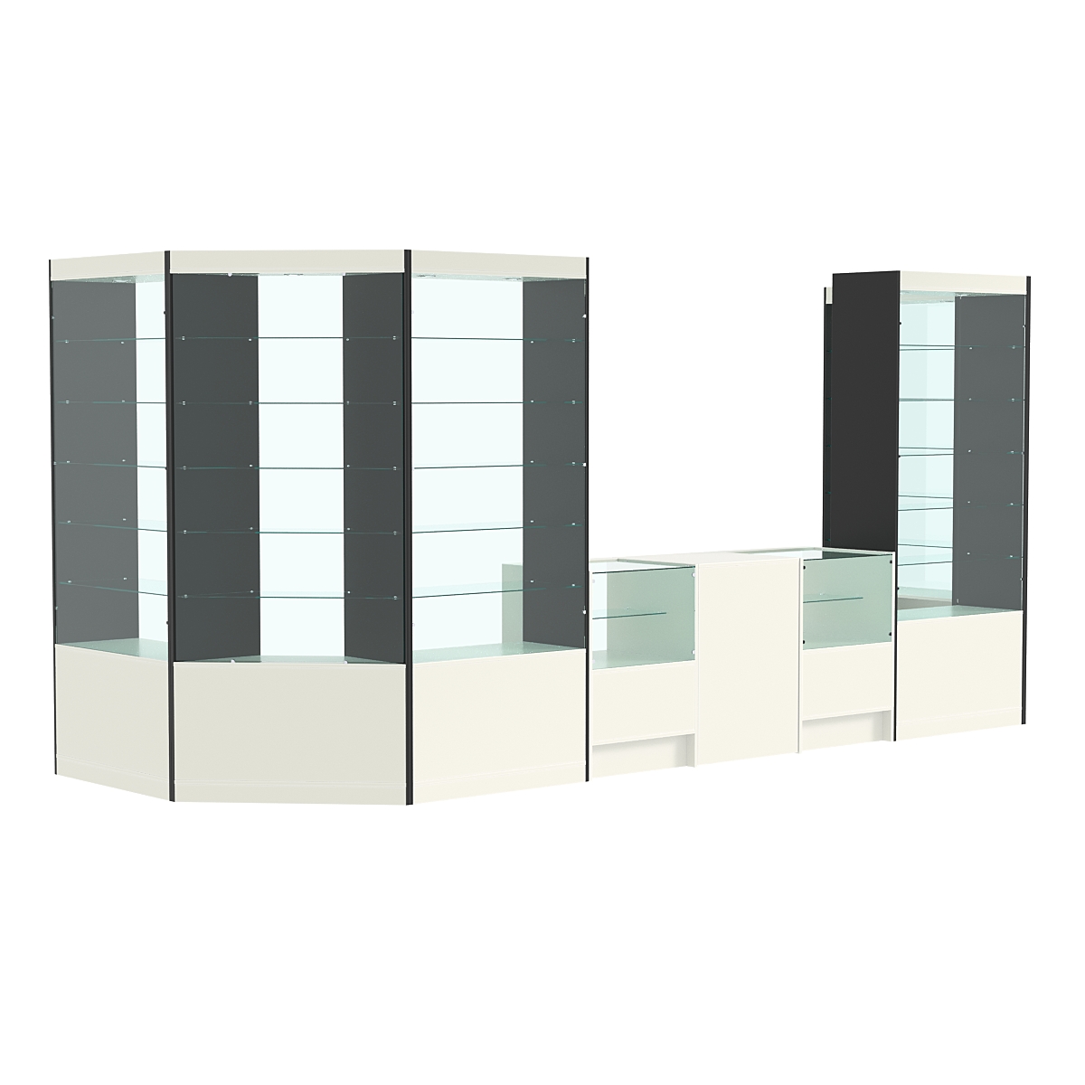 Павильон №12 из ДСП Белый и Черный