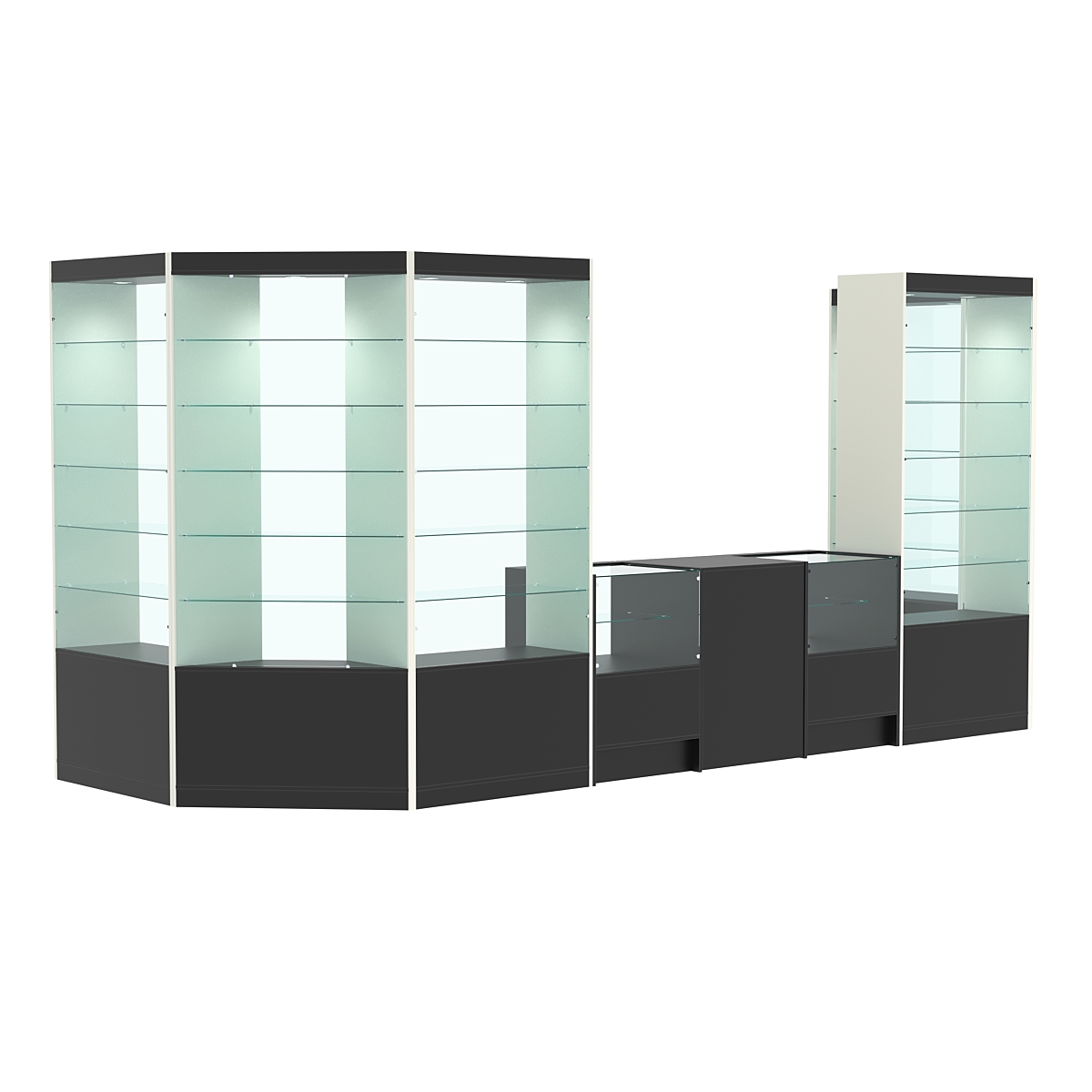 Павильон №12 из ДСП Черный и Белый