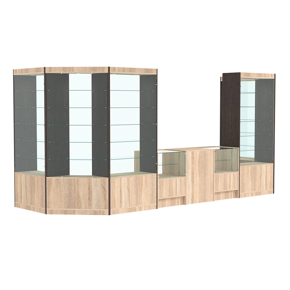 Павильон №12 из ДСП Дуб Сонома + Дуб Венге