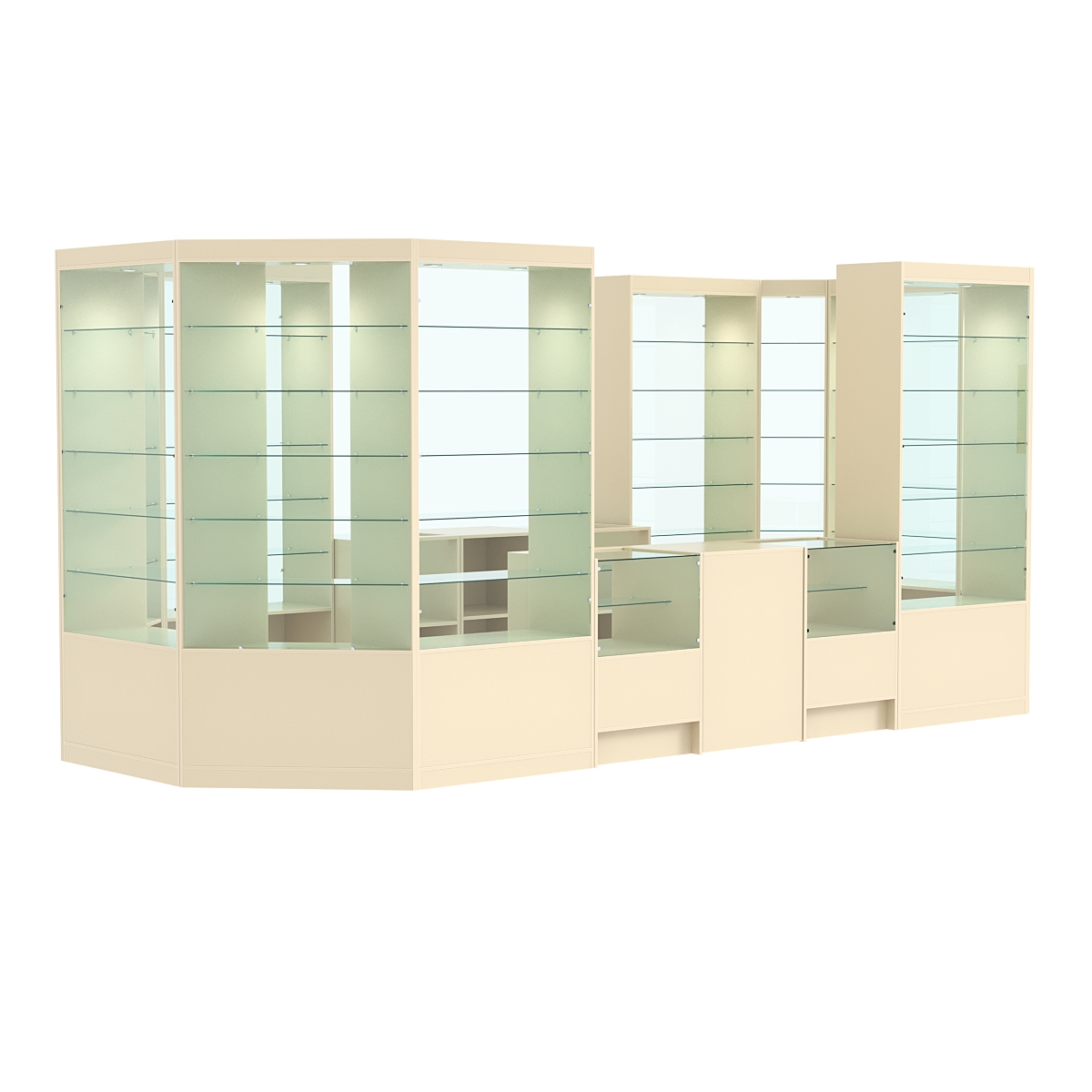 Павильон №13 из ДСП Крем Вайс