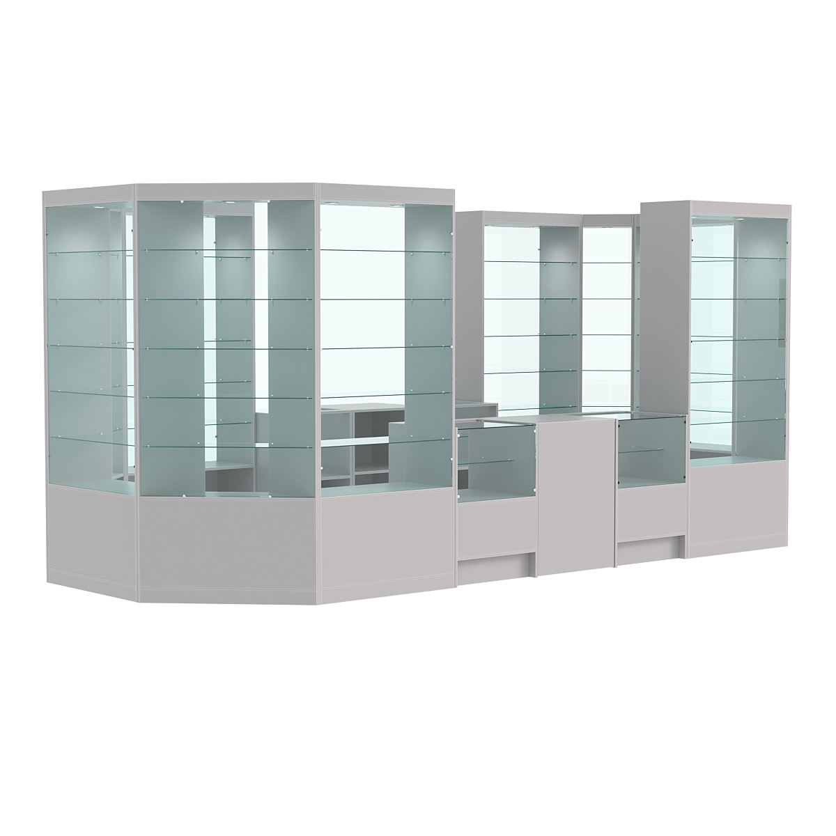 Павильон №13 из ДСП Серый