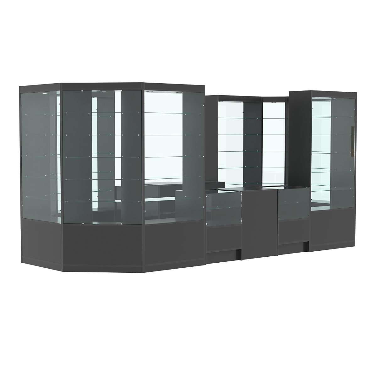 Павильон №13 из ДСП Антрацит