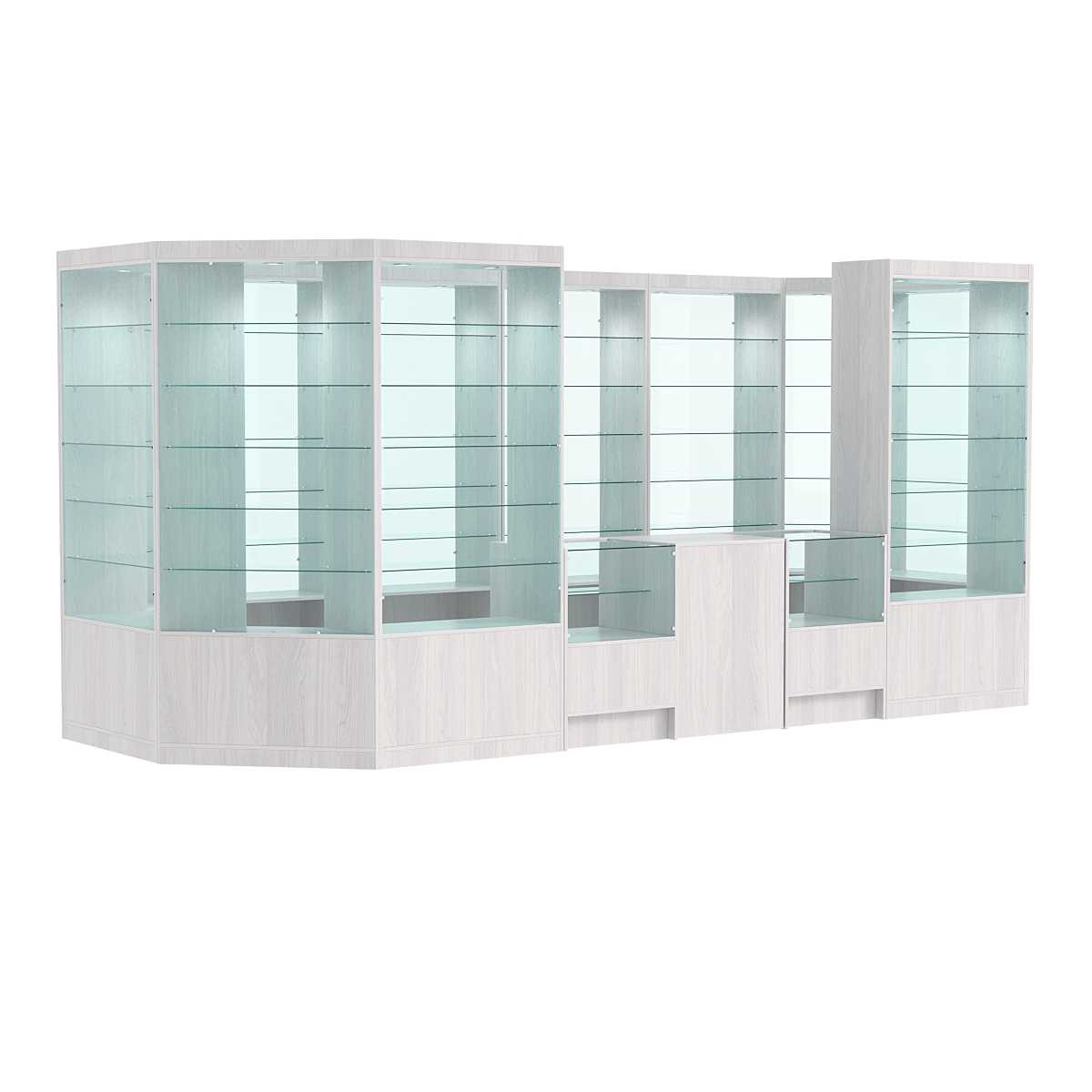 Павильон №14 из ДСП Ясень Анкор светлый