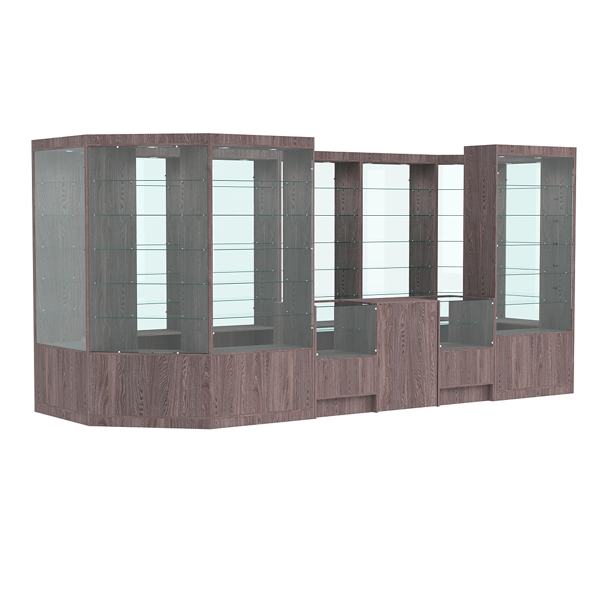 Павильон №14 из ДСП Ясень Анкор темный