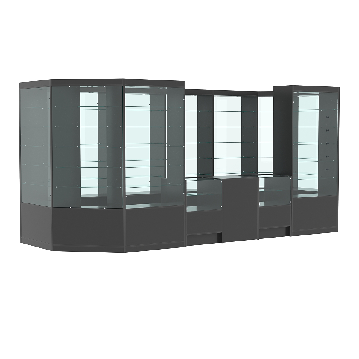 Павильон №14 из ДСП Антрацит