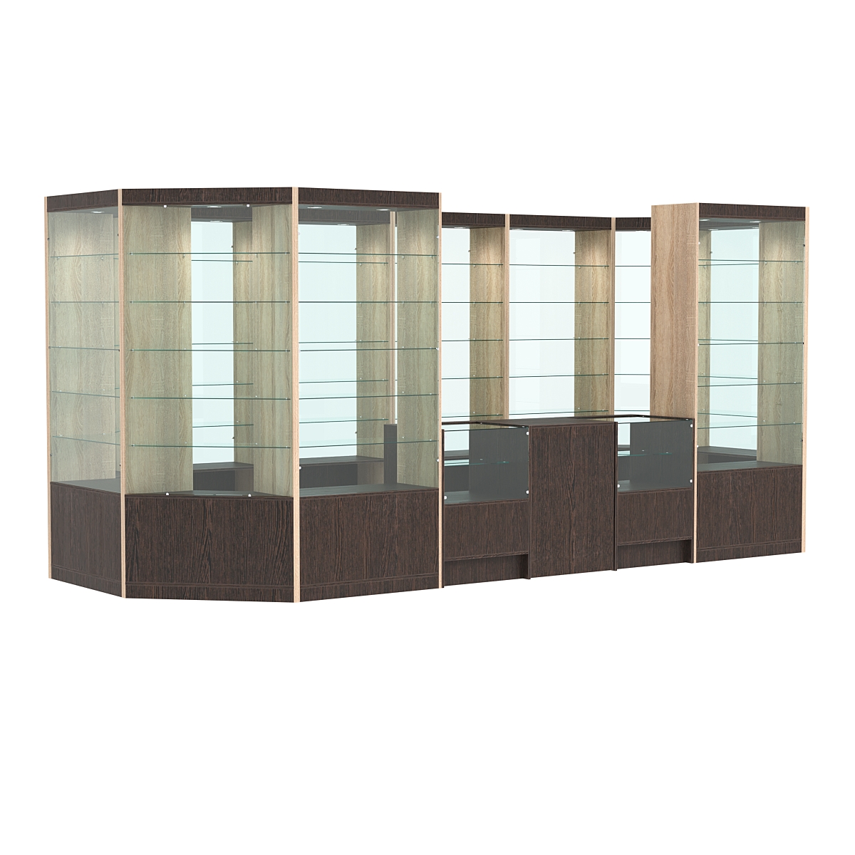 Павильон №14 из ДСП Дуб Сонома + Дуб Венге