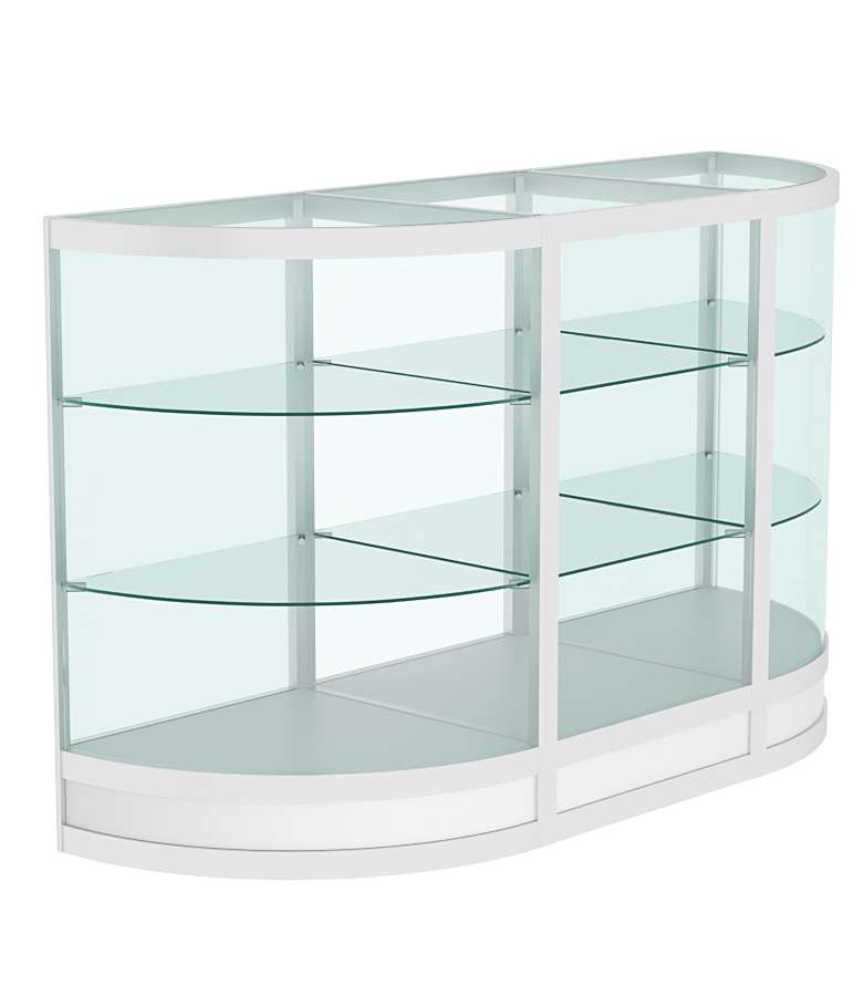 Прилавок из профиля с секторами №4  (открытый) Серый