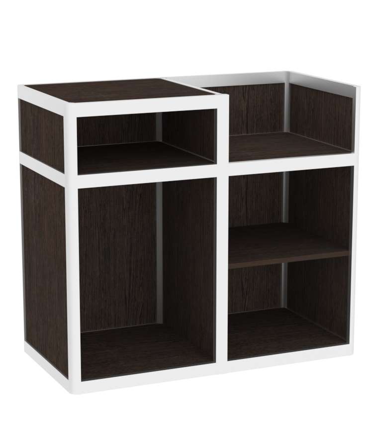 Прилавок под кассу из профиля №1 (открытый) Дуб Венге