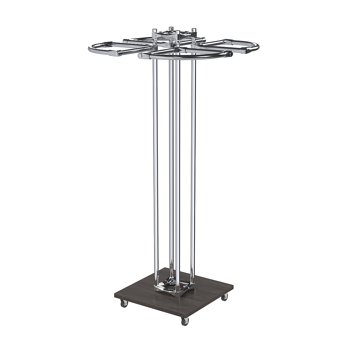 Торговое хромированное одноярусное вешало СЕКТОР №1 Грейвуд