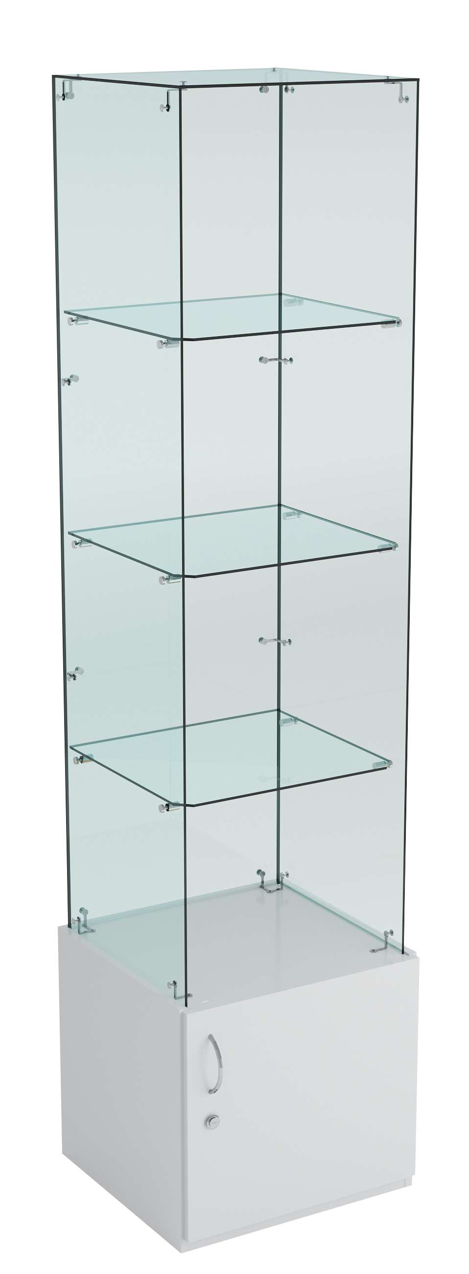 Витрина ИСТРА №106 стаканчик (З/С - стекло), без дверей Серый