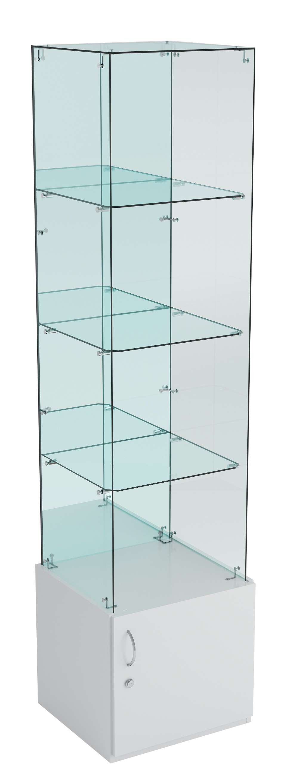 Витрина ИСТРА №108 стаканчик (З, С - зеркало), без дверей Серый