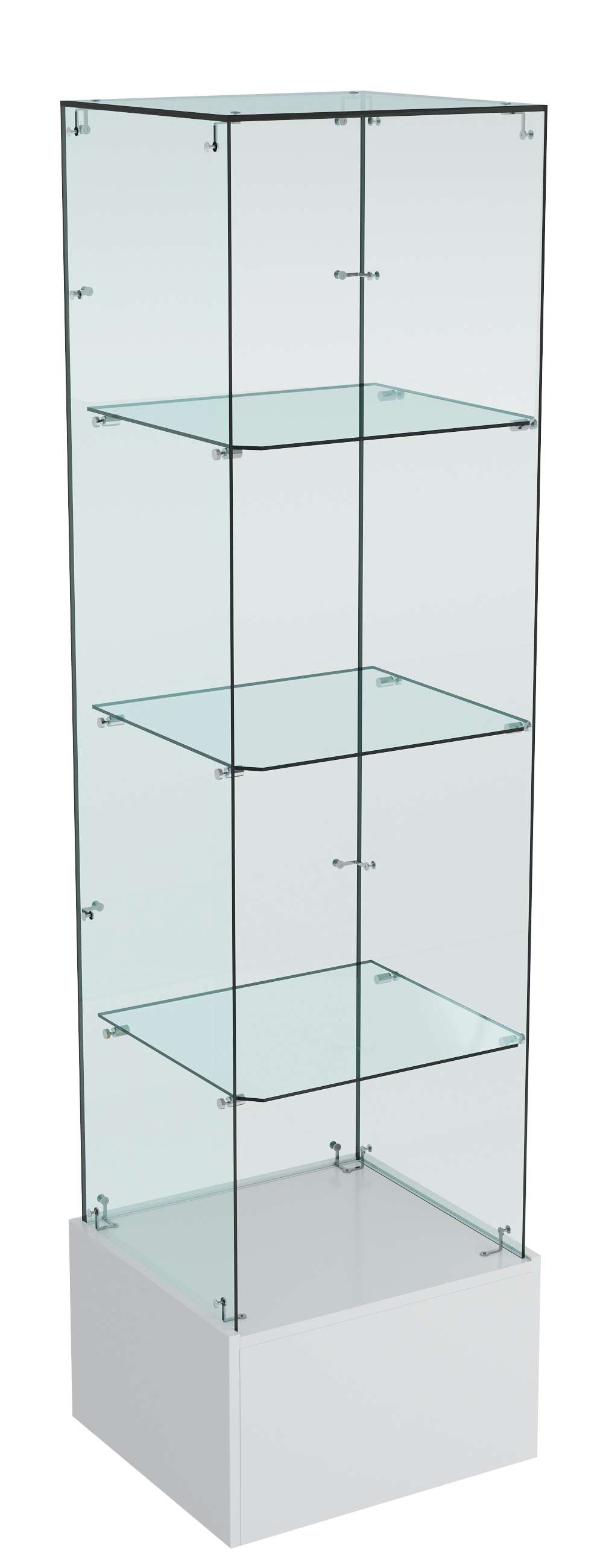 Витрина ИСТРА №110 стаканчик (З/С - стекло), без дверей Серый