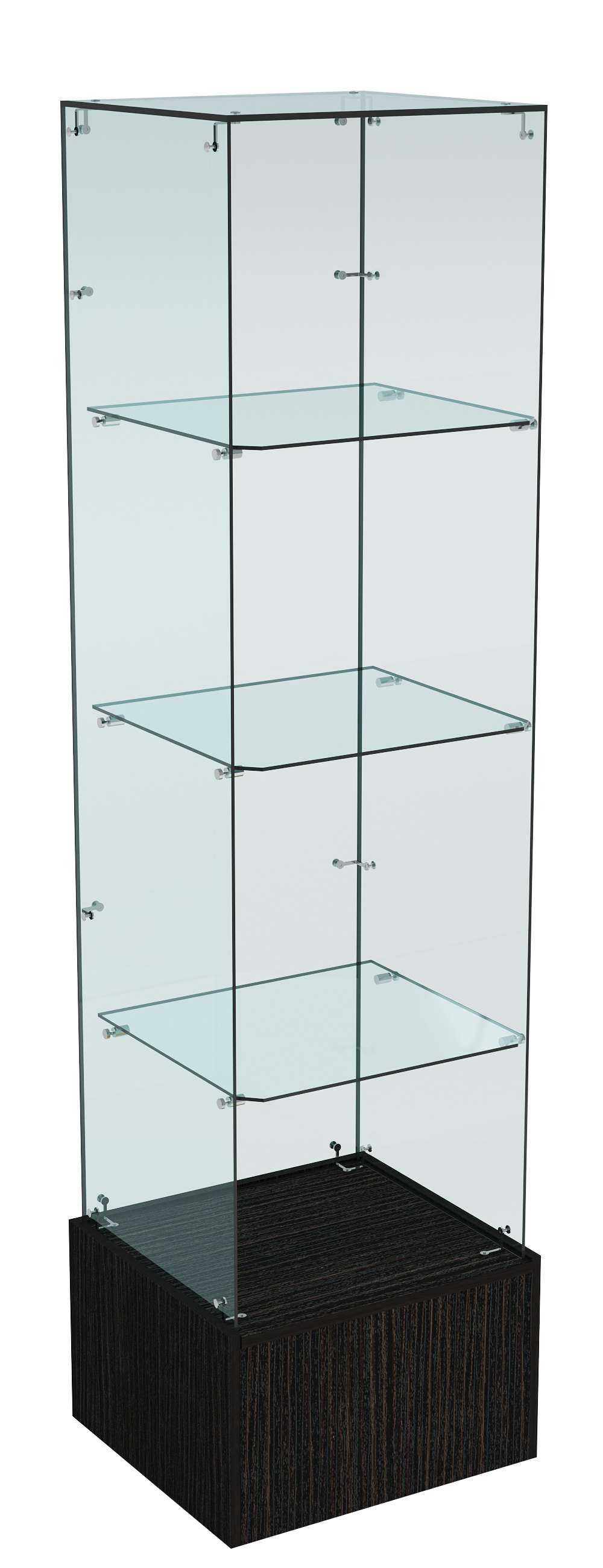 Витрина ИСТРА №110 стаканчик (З/С - стекло), без дверей Дуб Венге