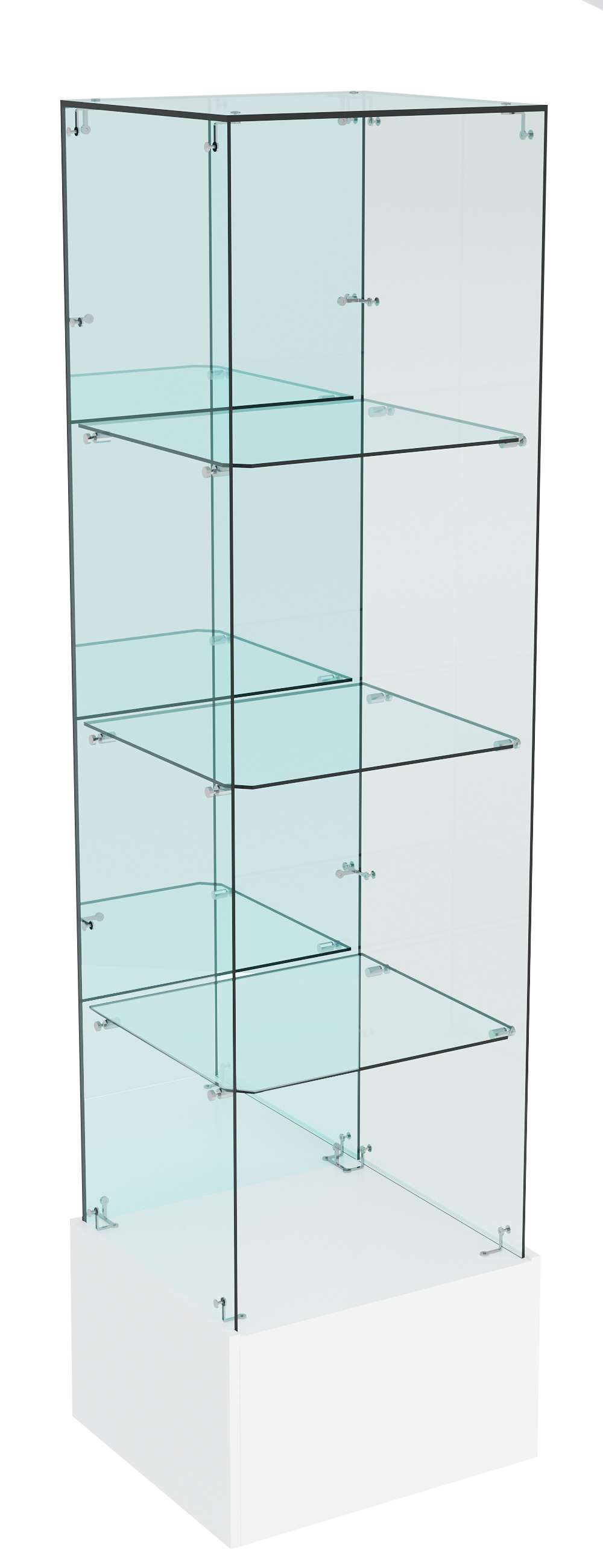 Витрина ИСТРА №112 стаканчик (З/C - зеркало), без дверей Белый