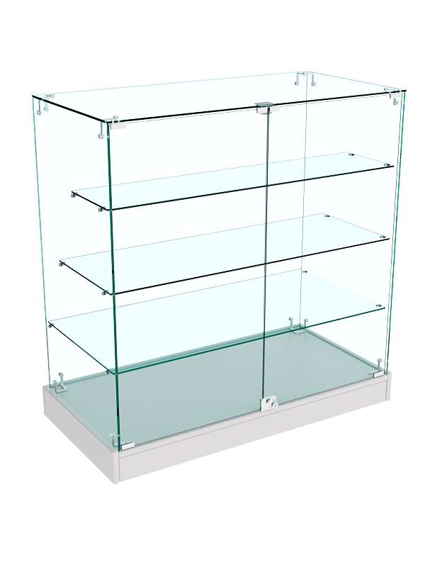 Прозрачный прилавок Истра №103 (закрытый) Серый