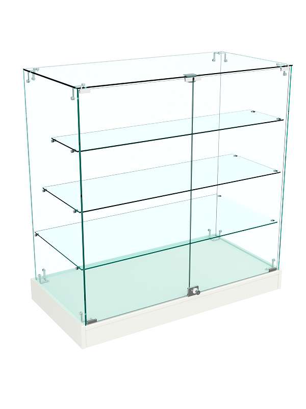 Прозрачный прилавок Истра №103 (закрытый) Белый