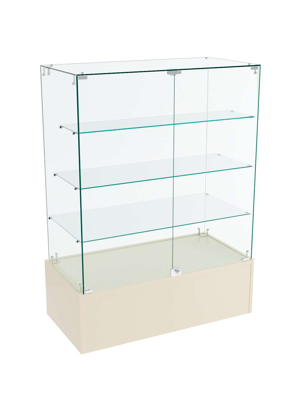 Прилавок Истра с распашными дверками №108 (закрытый) Крем Вайс