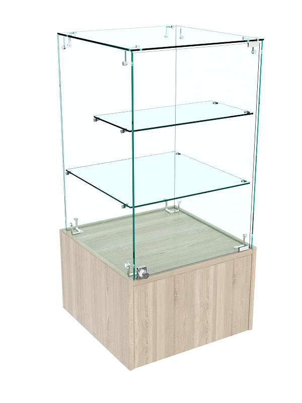 Прилавок закрытый Истра с хромированным замком №111 (закрытый) Дуб сонома