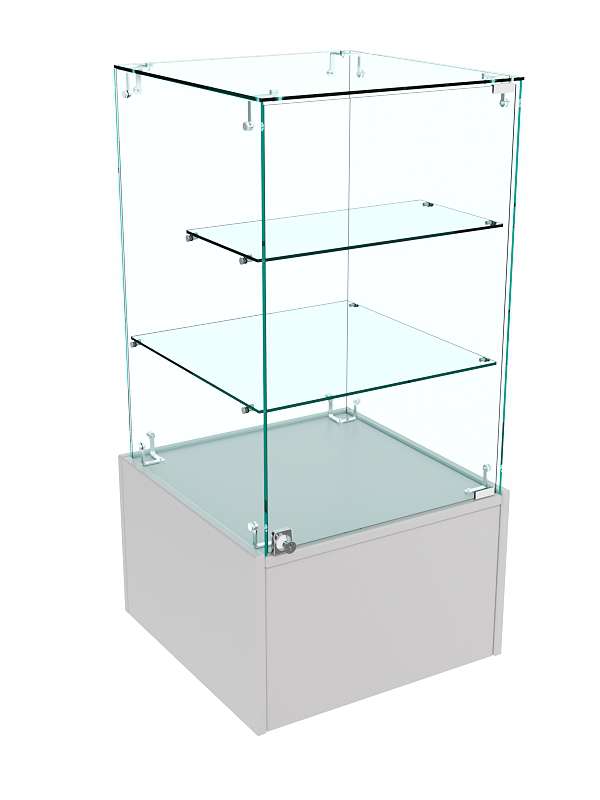 Прилавок закрытый Истра с хромированным замком №111 (закрытый) Серый