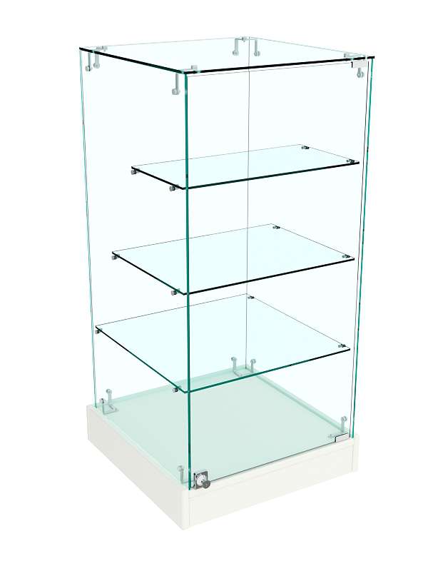 Прилавок Истра с держателями для полок №112 (закрытый) Белый