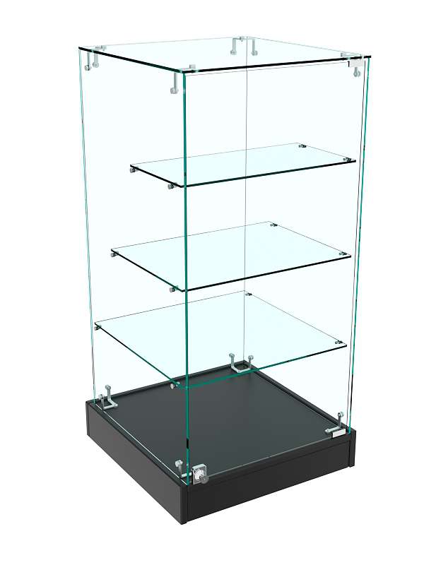 Прилавок Истра с держателями для полок №112 (закрытый) Черный