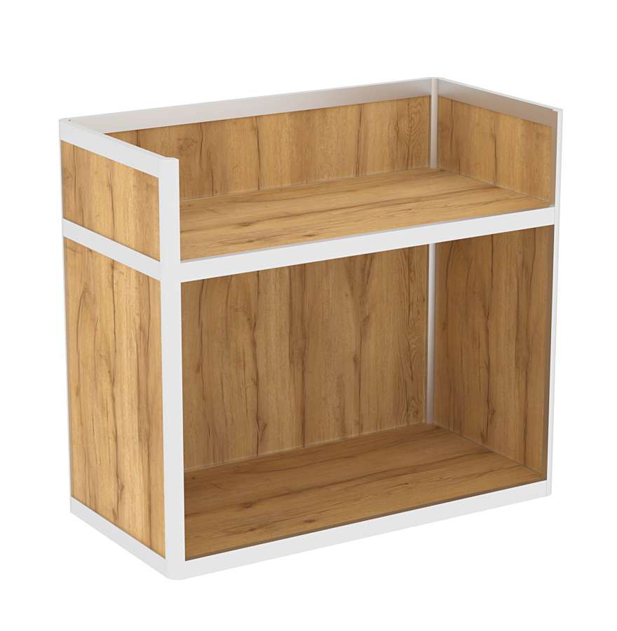 Прилавок под кассу из профиля №5  (открытый) Дуб Золотистый