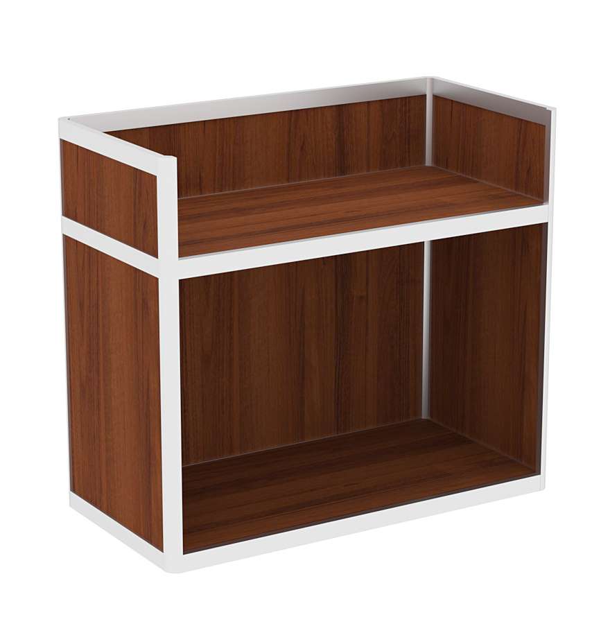 Прилавок под кассу из профиля №5  (открытый) Орех