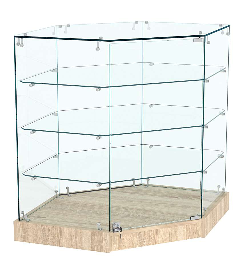 Прилавок Истра №119 угловой, универсальный (закрытый) Дуб сонома