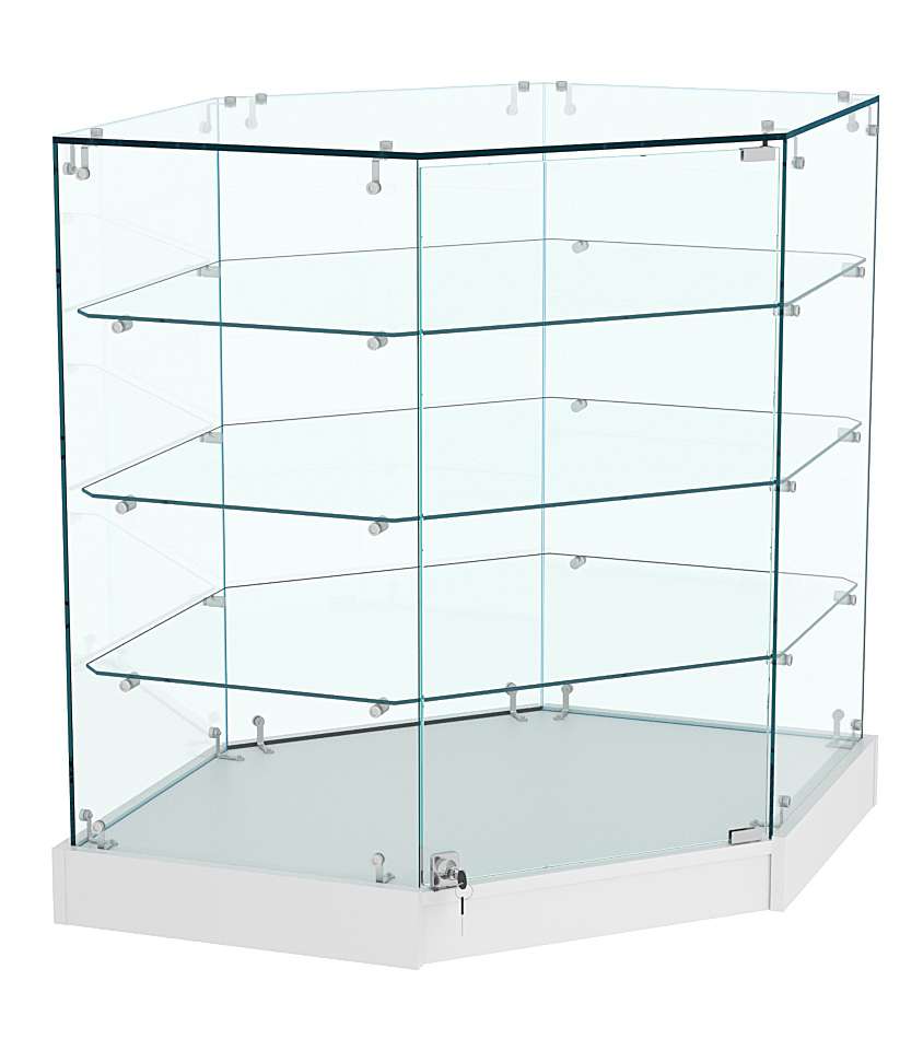 Прилавок Истра №119 угловой, универсальный (закрытый) Серый