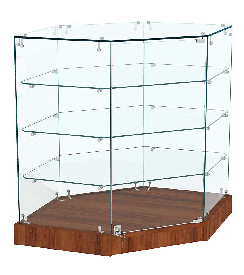 Прилавок Истра №119 угловой, универсальный (закрытый) Орех