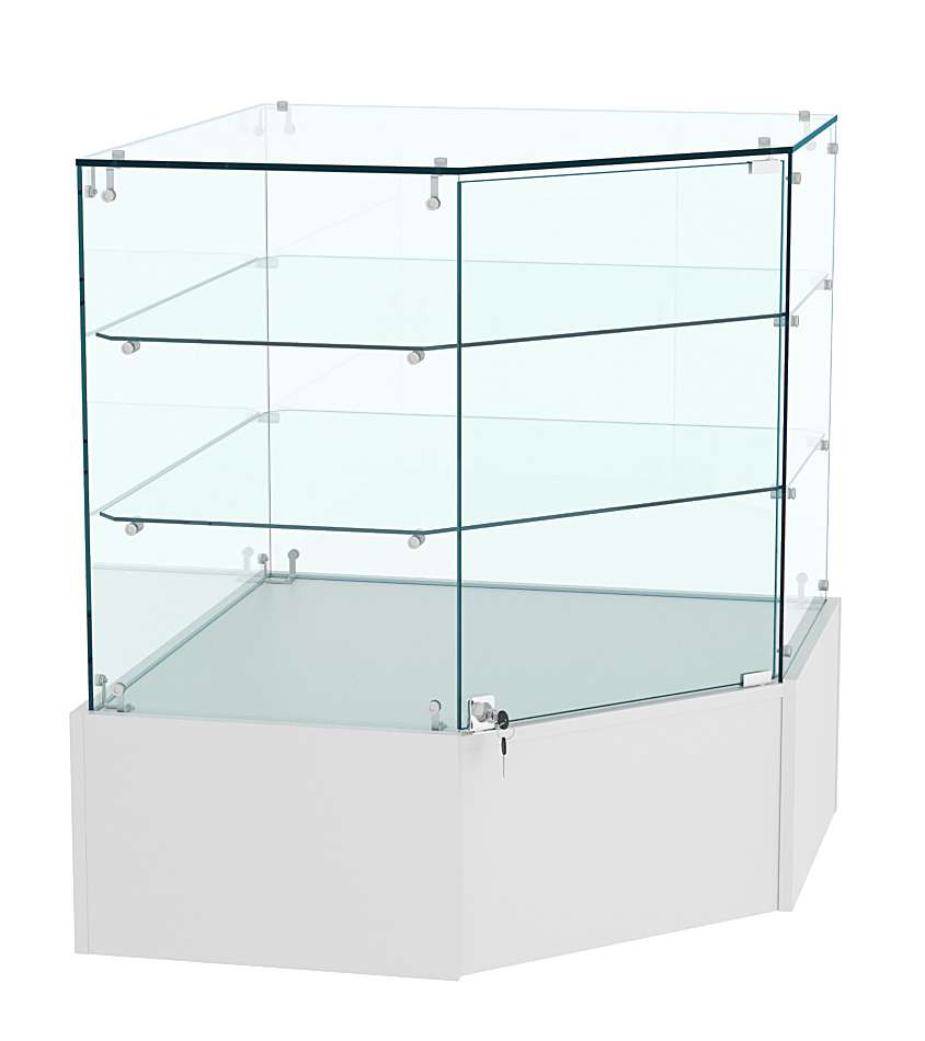 Прилавок Истра №105 угловой (закрытый) Серый