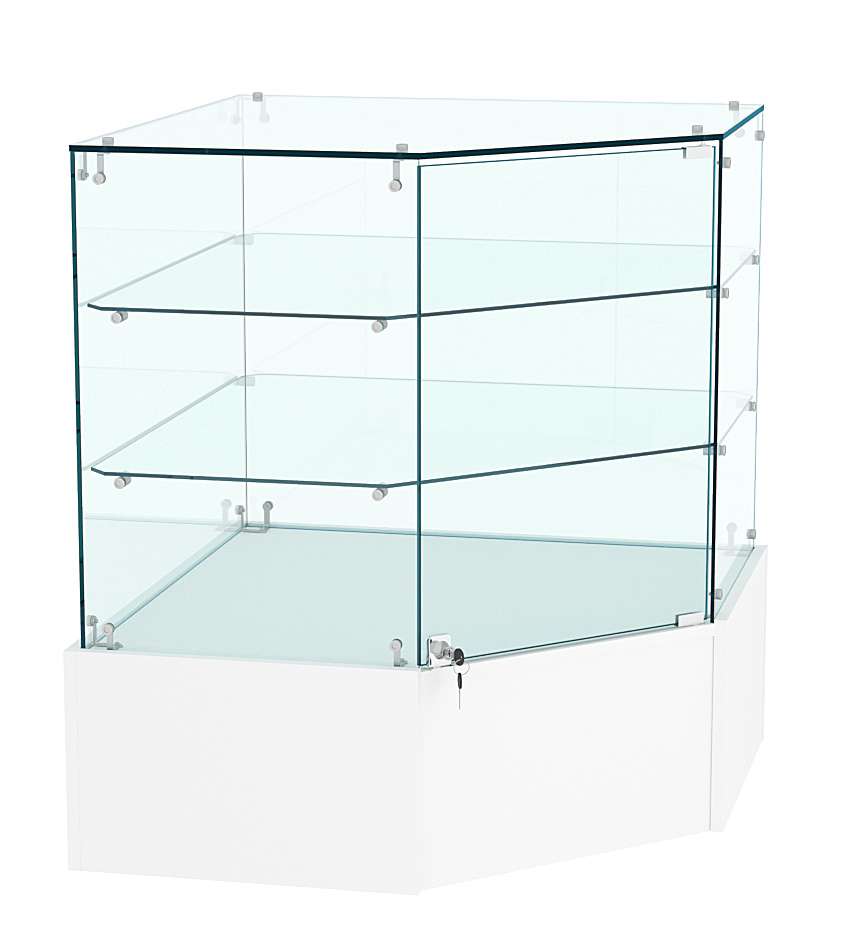 Прилавок Истра №105 угловой (закрытый) Белый