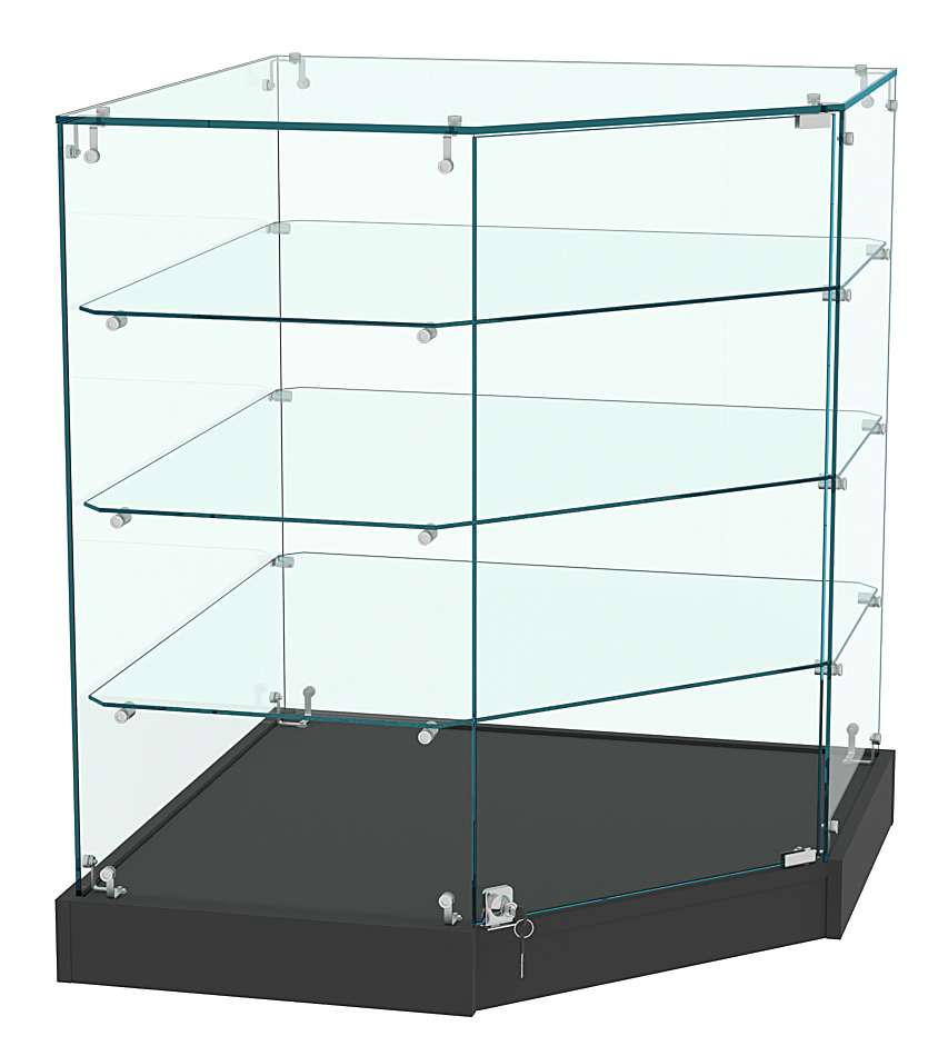 Прилавок Истра №106 угловой (закрытый) Черный