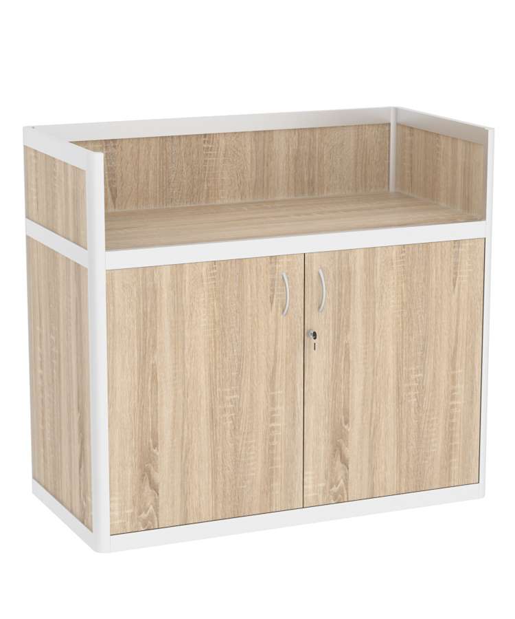 Прилавок под кассу из профиля №5  (закрытый) Дуб сонома