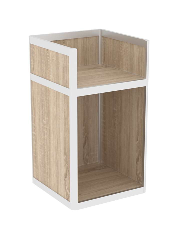 Прилавок под кассу из профиля №6  (открытый) Дуб сонома