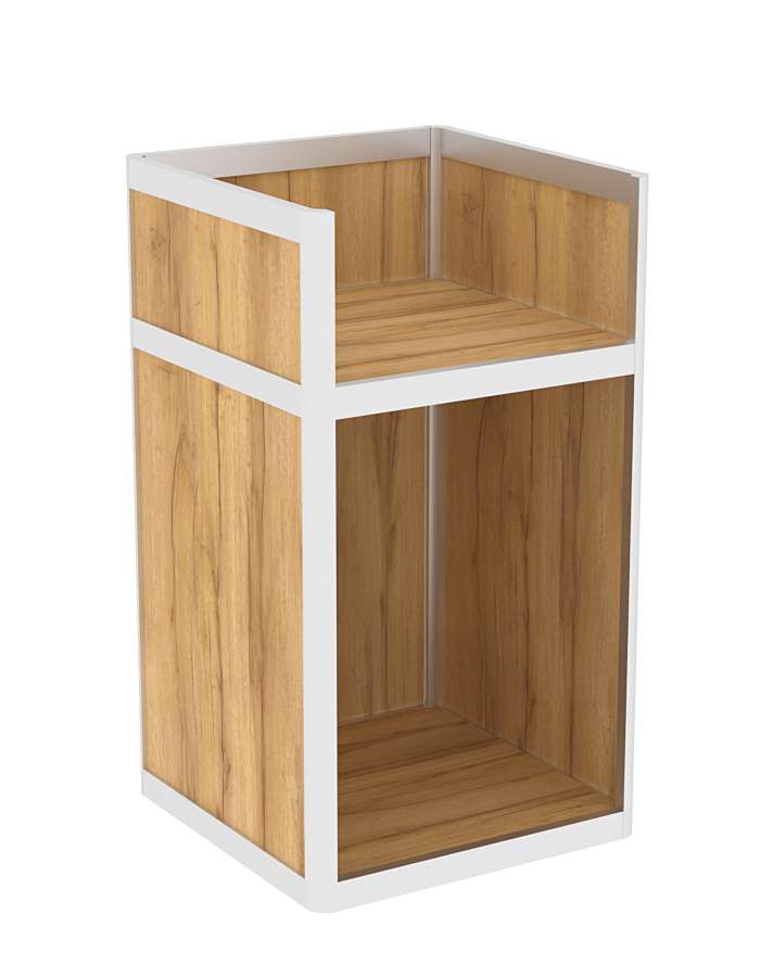 Прилавок под кассу из профиля №6  (открытый) Дуб Золотистый