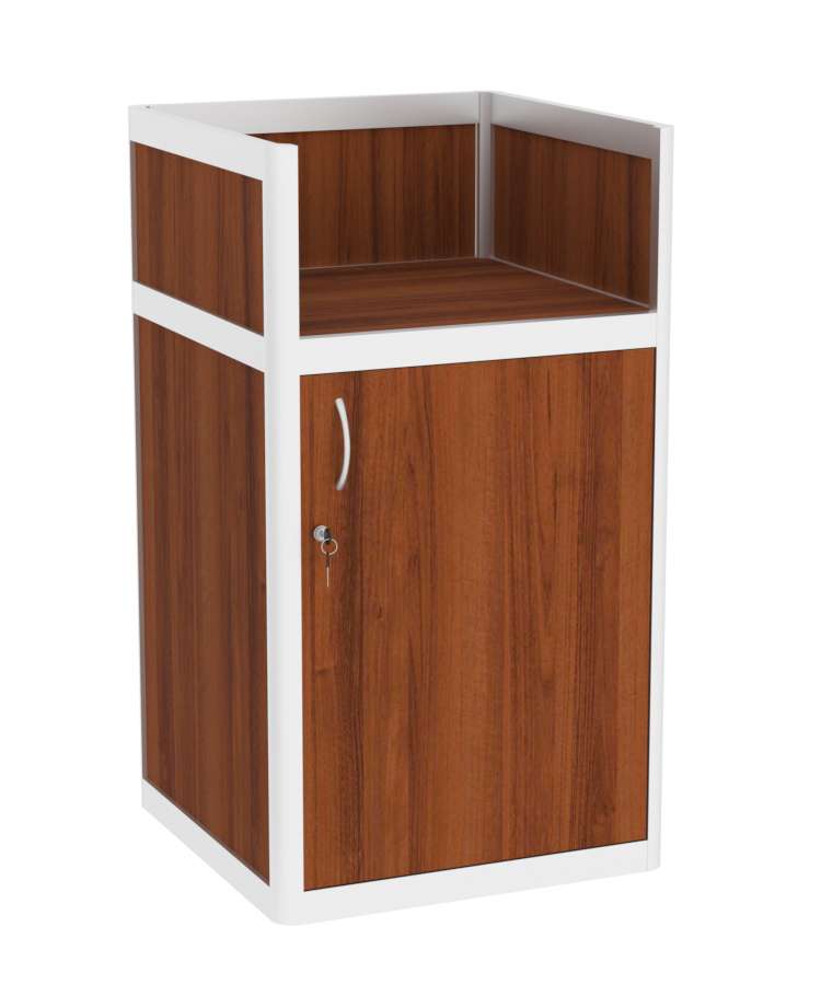 Прилавок под кассу из профиля №6 (закрытый) Орех