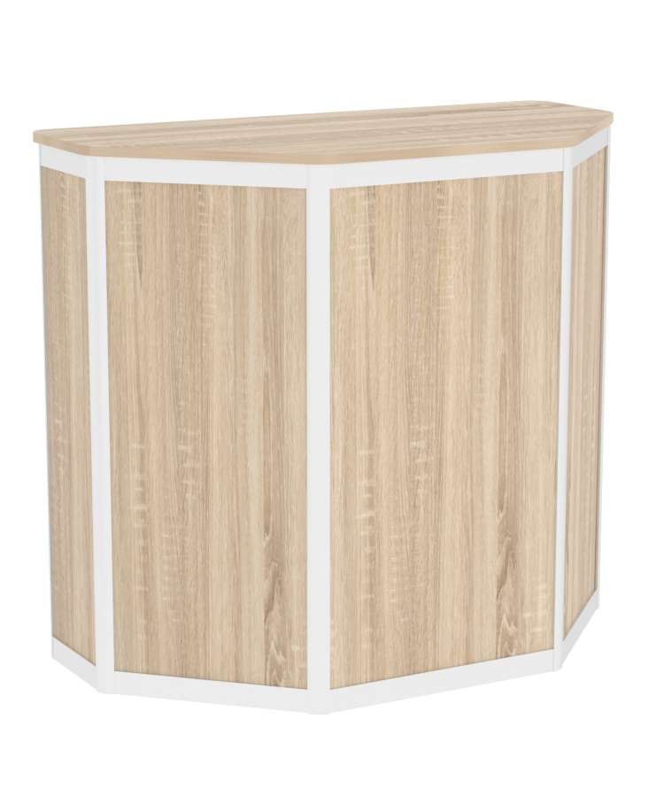 Прилавок из профиля трапеция №1  (закрытый) Дуб сонома