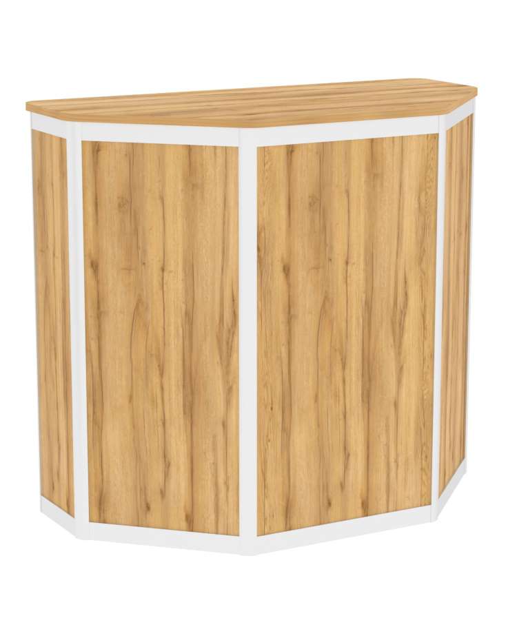 Прилавок из профиля трапеция №1  (закрытый) Дуб Золотистый