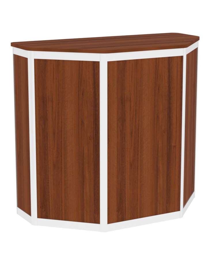 Прилавок из профиля трапеция №1  (закрытый) Орех