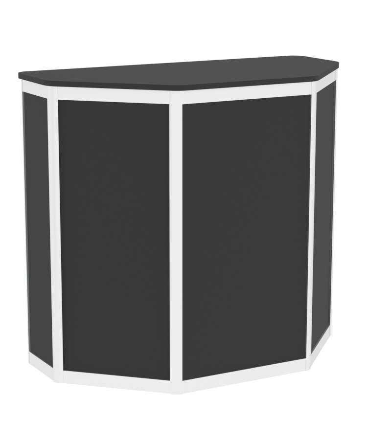 Прилавок из профиля трапеция №1  (закрытый) Черный